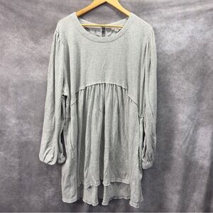 Heyson Gray Babydoll Tunic Plus Size 2X